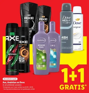 Aanbieding: Axe, Andrélon en Dove