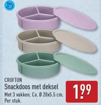 Aanbieding: Snackdoos met deksel