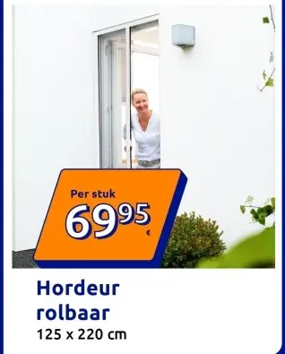 Promotie: Hordeur rolbaar