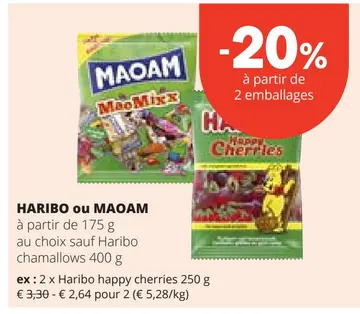 Offre: HARIBO ou MAOAM