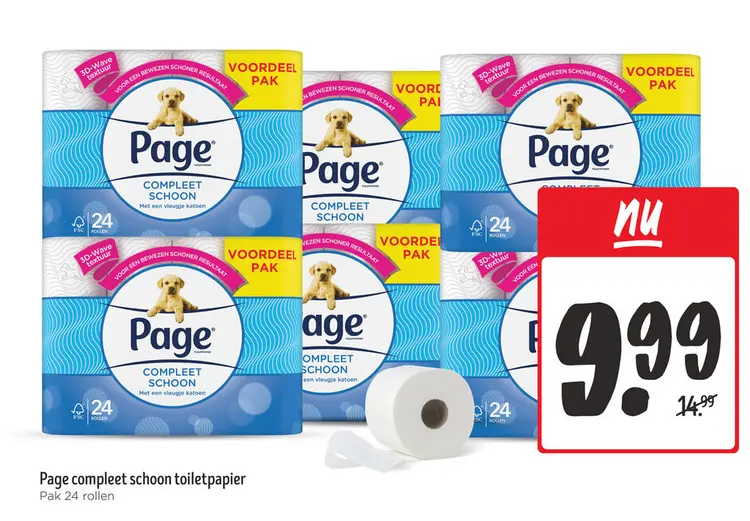 Aanbieding: Page compleet schoon toiletpapier