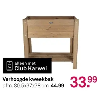 Aanbieding: Verhoogde kweekbak 80,5x37x78 cm