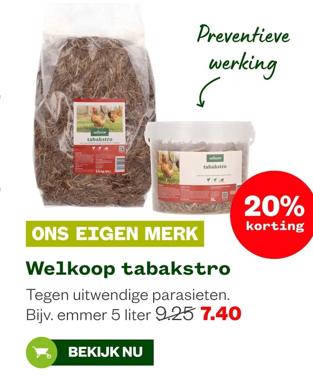 Aanbieding: tabakstro