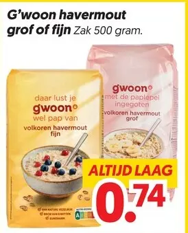 Aanbieding: Havermout grof of fijn