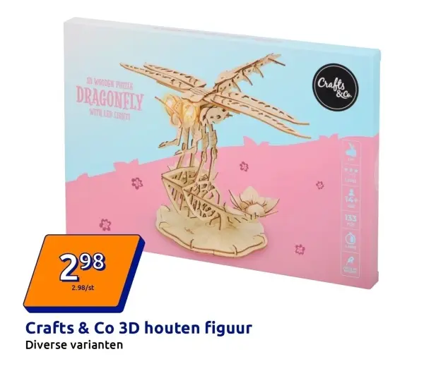 Promotie: 3D houten figuur