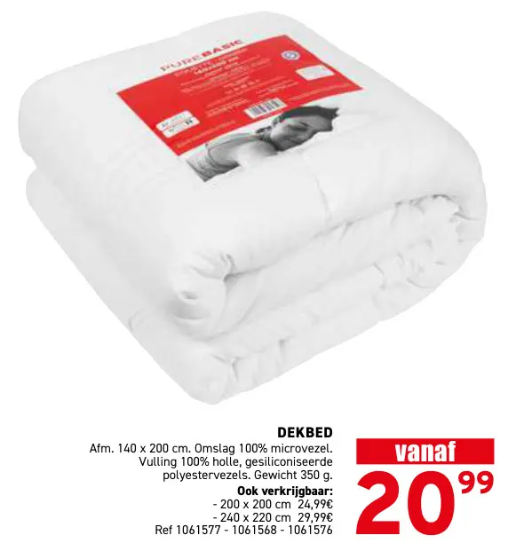 Promotie: Dekbed