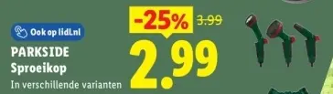 Aanbieding: Sproeikop