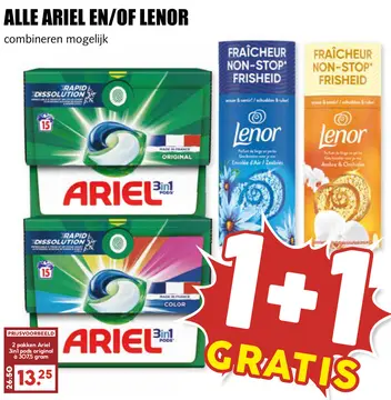 Aanbieding: ARIEL EN/OF LENOR