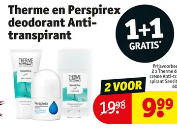 Aanbieding: Therme en Perspirex deodorant Anti-transpiran
