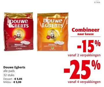 Aanbieding: Douwe Egberts alle pads