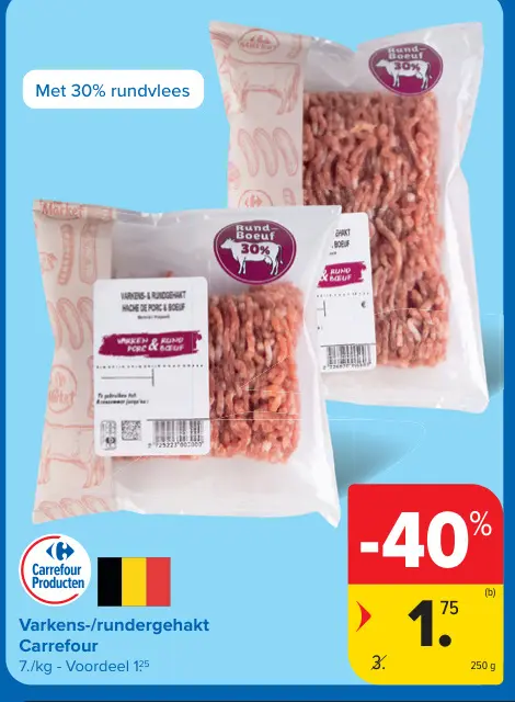 Promotie: Varkens-/rundergehakt