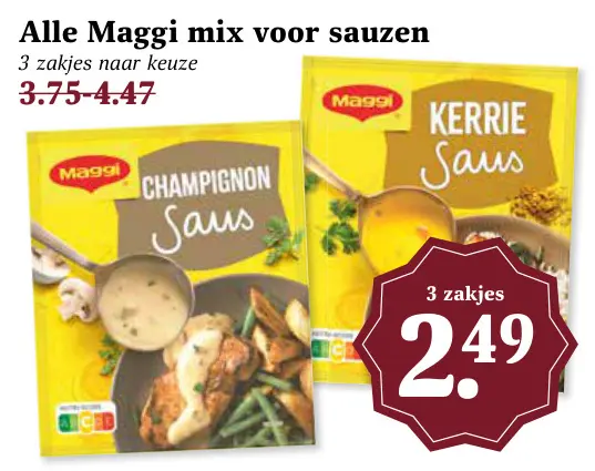 Aanbieding: Alle Maggi mix voor sauzen