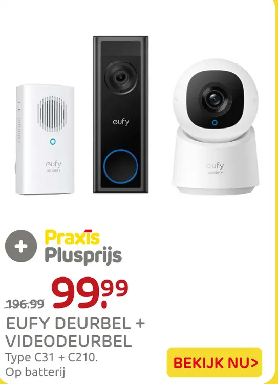 Aanbieding: Eufy deurbel + videodeurbel