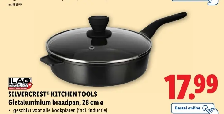 Aanbieding: Gietaluminium braadpan