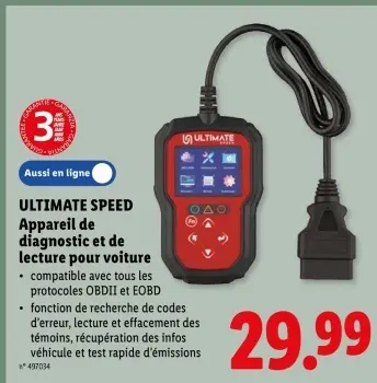 Offre: Appareil de diagnostic et de lecture pour voiture