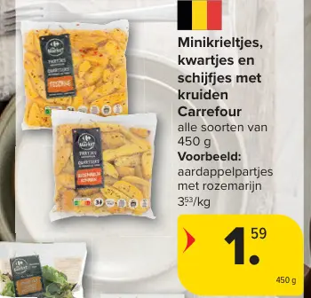 Promotie: Minikrieltjes, kwartjes en schijfjes met krui