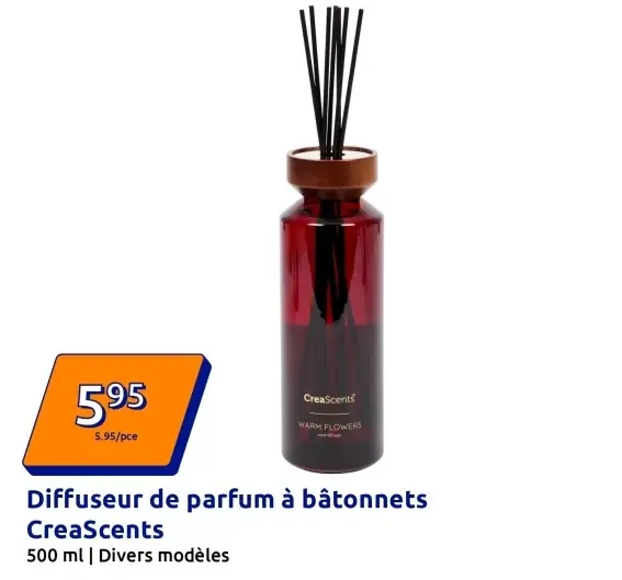 Offre: Diffuseur de parfum à bâtonnets