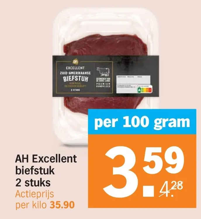 Aanbieding: AH Excellent biefstuk