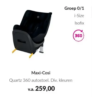 Aanbieding: Quartz 360 autostoel