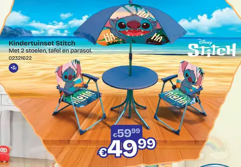 Promotie: Kindertuinset Stitch