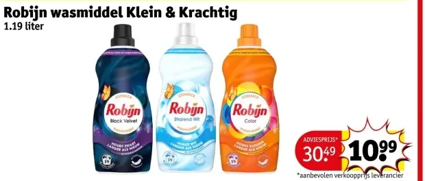 Aanbieding: wasmiddel Klein & Krachtig