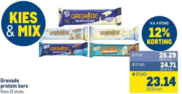 Aanbieding: protein bars