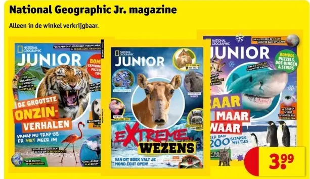 Aanbieding: National Geographic Jr. magazine