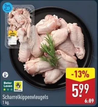 Aanbieding: Scharrelkippenvleugels