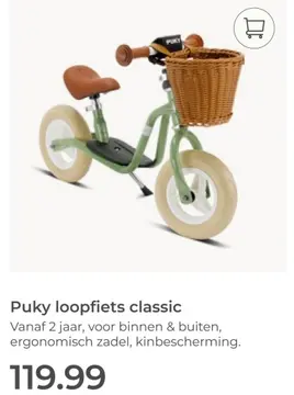 Aanbieding: Puky loopfiets classic