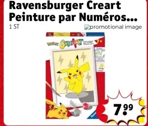 Offre: Ravensburger Creart Peinture par Numéros Pokemon