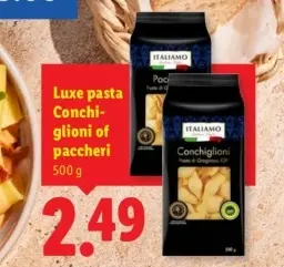 Aanbieding: Luxe pasta Conchi-glioni of paccheri