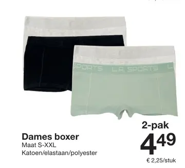 Aanbieding: Dames boxer