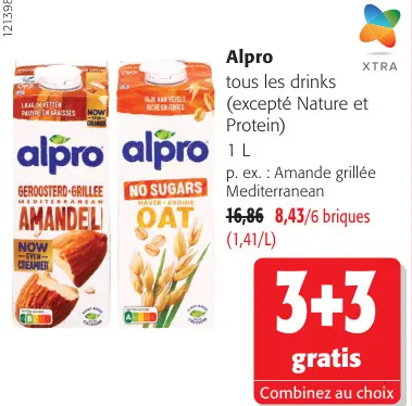 Offre: Tous les drinks (excepté Nature et Protein)