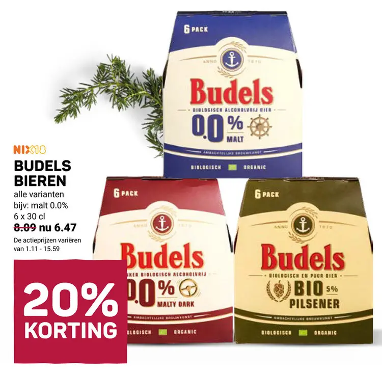 Aanbieding: Budels bieren