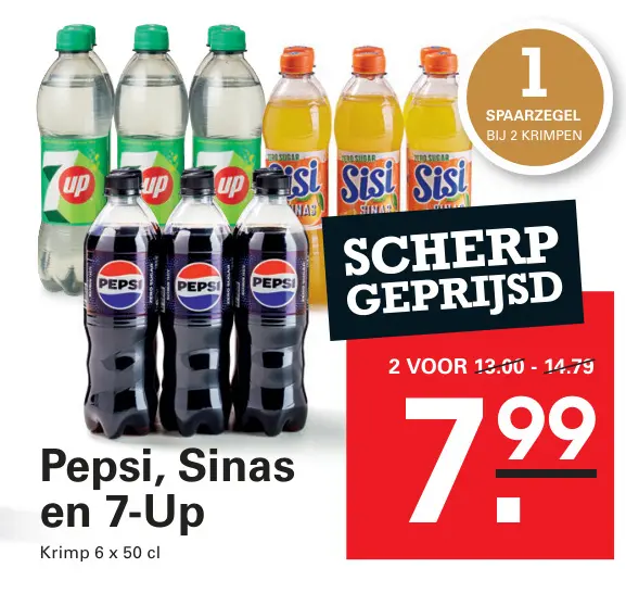 Aanbieding: Pepsi, Sinas en 7-Up