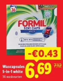 Aanbieding: Wascapsules 5-in-1 white