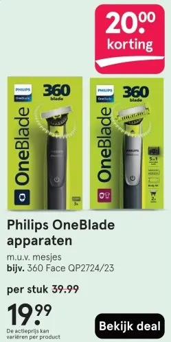 Aanbieding: OneBlade apparaten