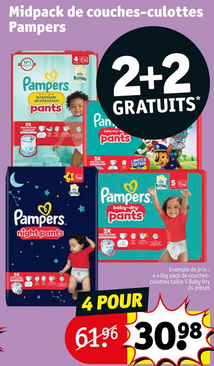 Offre: Midpack de couches-culottes