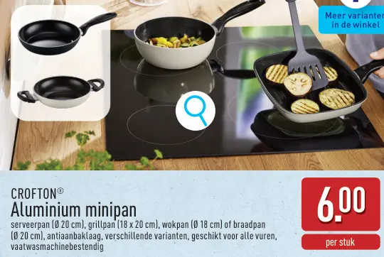 Promotie: Aluminium minipan