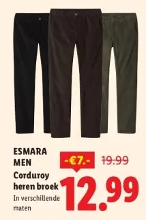Aanbieding: Corduroy heren broek