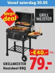 Aanbieding: Grillmeister Houtskool-BBQ