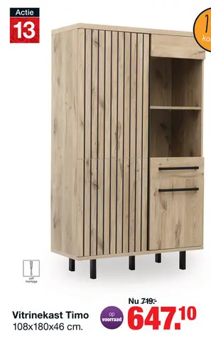 Aanbieding: Vitrinekast Timo
