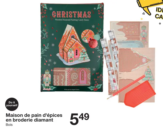 Offre: Maison de pain d'épices en broderie diamant