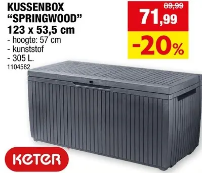 Promotie: Kussenbox "Springwood"