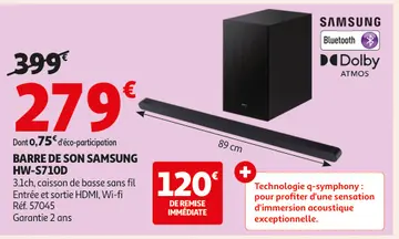 Aanbieding: Barre de son SAMSUNG hw-s710d