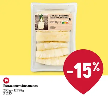 Aanbieding: Fruities extra zoete witte ananas