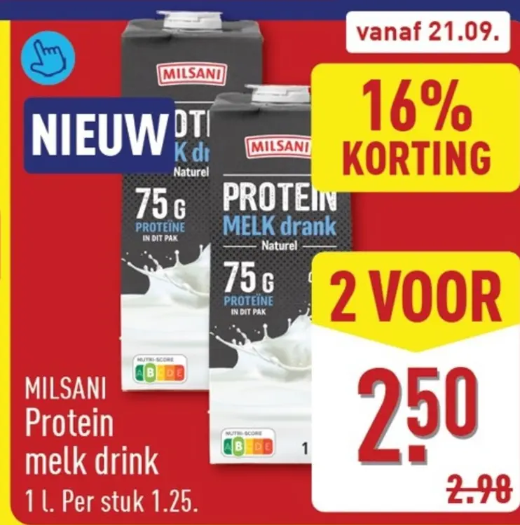 Aanbieding: Milsani Protein melk drink