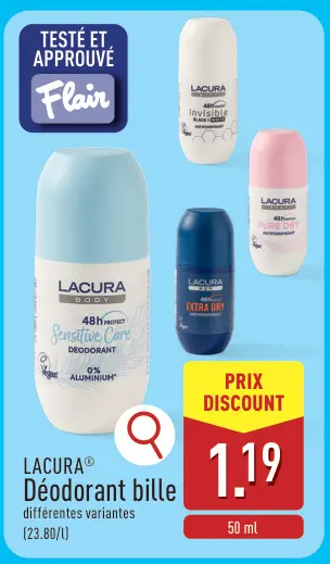 Offre: Déodorant bille