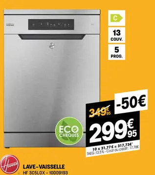 Offre: Lave-vaisselle