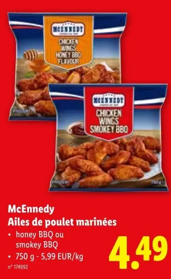 Offre: Ailes de poulet marinées